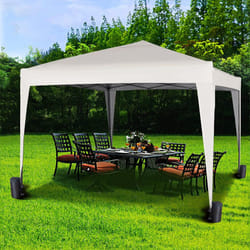 MccÂ® 3x3m Pop-up Gazebo Waterproof Outdoor Garden Marquee Canopy NS - White