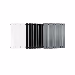 MCC Radiator Horizontal Vertical Designer Flat Panel Central Heating Radiator Heater - Grey, 600x612 mm Single
