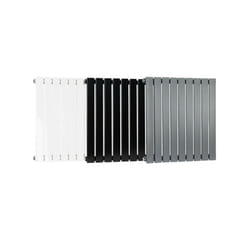 MCC Radiator Horizontal Vertical Designer Flat Panel Central Heating Radiator Heater - Grey, 600x612 mm Single