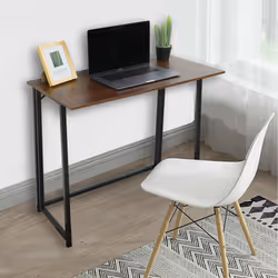 Folding Computer Study Desk Writing Table Boston - Brown