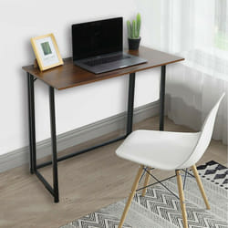 Folding Computer Study Desk Writing Table Boston - Brown