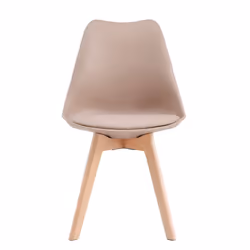 MCC Set of 1/2/4 Dining Chairs Designer Chairs Wooden Home Office Commercial EVA - Brown, Single Chair