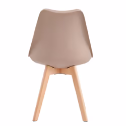 MCC Set of 1/2/4 Dining Chairs Designer Chairs Wooden Home Office Commercial EVA - Brown, Single Chair