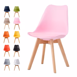 MCC Set of 1/2/4 Dining Chairs Designer Chairs Wooden Home Office Commercial EVA - Pink, Set of 2 chairs