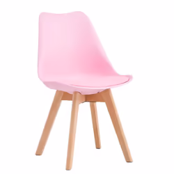 MCC Set of 1/2/4 Dining Chairs Designer Chairs Wooden Home Office Commercial EVA - Pink, Set of 2 chairs