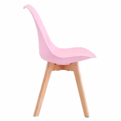 MCC Set of 1/2/4 Dining Chairs Designer Chairs Wooden Home Office Commercial EVA - Pink, Set of 2 chairs