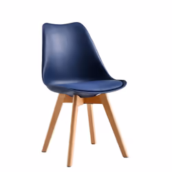 MCC Set of 1/2/4 Dining Chairs Designer Chairs Wooden Home Office Commercial EVA - Blue, Set of 4 chairs