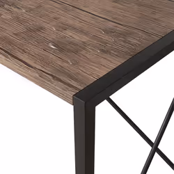 Foldable Computer Desk No Assembly Miami - 100cm, Distressed grey