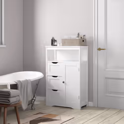 mcc direct Bathroom Cabinet with 3 Drawers Dakota - WHITE