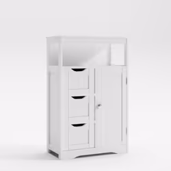 mcc direct Bathroom Cabinet with 3 Drawers Dakota - WHITE