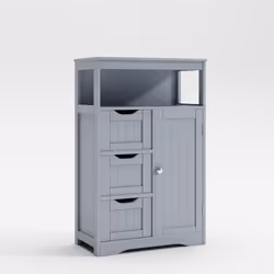 mcc direct Bathroom Cabinet with 3 Drawers Dakota - GREY