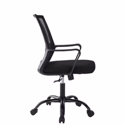 Adjustable Swivel MESH Chair with Cushion&Support - Black