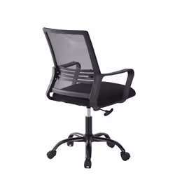 Adjustable Swivel MESH Chair with Cushion&Support - Black