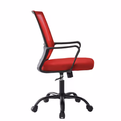 Adjustable Swivel MESH Chair with Cushion&Support - Red