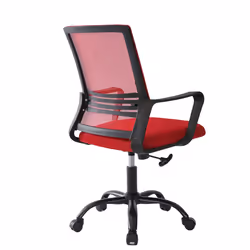 Adjustable Swivel MESH Chair with Cushion&Support - Red