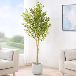 Artificial Olive Tree with Plastic Planter & Moss - 140CM