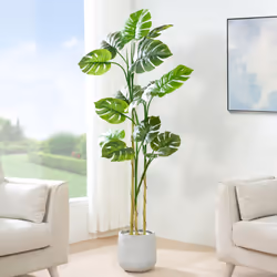 Artificial Monstera Tree with Plastic Planter&Moss - 160CM