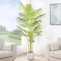 Artificial Palm Tree with Plastic Planter and Moss - 180CM