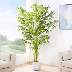 Artificial Palm Tree with Plastic Planter and Moss - 200CM