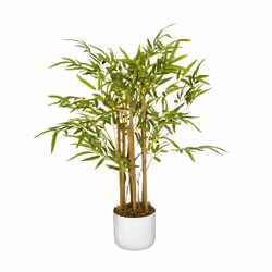 Artificial Bamboo Tree with Plastic Planter & Moss - 80CM