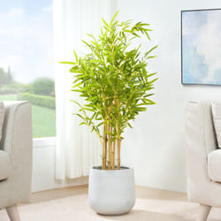 Artificial Bamboo Tree with Plastic Planter & Moss - 110CM