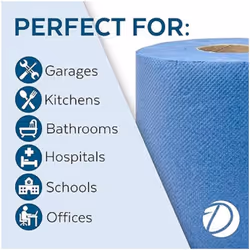 Kitchen Rolls Centrefeed 2 Ply Embossed Pattern Paper Towels Strong and Absorbent Tissue Paper | UK Supplier Wipe Away Perfect for Commercial &