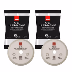 2 X Rupes Bigfoot D-A UltraFine High Performance Foam Compound Pad White 180mm
