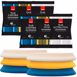 6 X RUPES DA 80x100mm Bigfoot Compound Foam Polish Pad 2 x Coarse Fine UltraFine