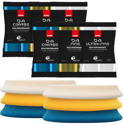 6 X RUPES DA 80x100mm Bigfoot Compound Foam Polish Pad 2 x Coarse Fine UltraFine