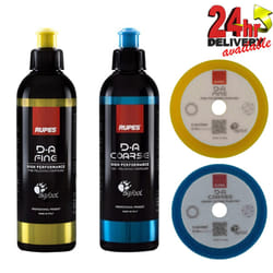 Rupes BigFoot DA Fine and Coarse Compound Polish Gel 250ml With 2x 9.DA100M/H
