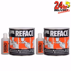 2 x UPOL Reface Polyester Spray Filler 1L Kit With Hardener Upol