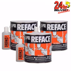 3 x UPOL Reface Polyester Spray Filler 1L Kit With Hardener Upol