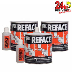 3 x UPOL Reface Polyester Spray Filler 1L Kit With Hardener Upol