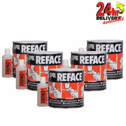 5 x UPOL Reface Polyester Spray Filler 1L Kit With Hardener Upol