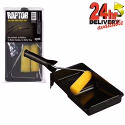 U-POL Raptor 4 Roller & Paint Tray Mini Foam Roller Pack / Set