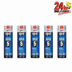 5 X U-Pol HIGH5 1K Ready For Use GREY High Build Primer Paint 450ml UPOL