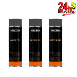 3 x Novol Spectral UNDER 395 Epoxy Primer 500ml Aerosol Colour: Dark Grey