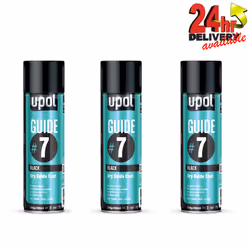 3 x U-Pol Guide #7 Dry Powder Coat 450ml Aerosol - Wet Filler Paint Defect UPOL