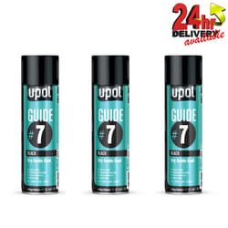 3 x U-Pol Guide #7 Dry Powder Coat 450ml Aerosol - Wet Filler Paint Defect UPOL