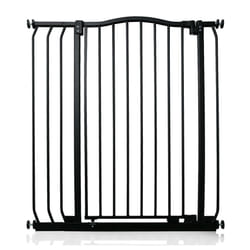 Safetots Extra Tall Curved Top Gate - Matt Black, 80cm - 89cm