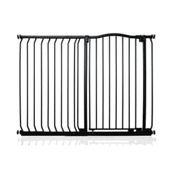 Safetots Extra Tall Curved Top Gate - Matt Black, 125cm - 134cm