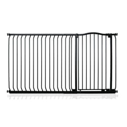 Safetots Extra Tall Curved Top Gate - Matt Black, 171cm - 180cm