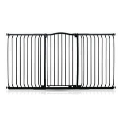 Safetots Extra Tall Curved Top Gate - Matt Black, 179cm - 188cm
