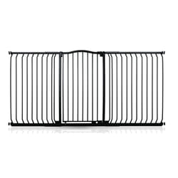 Safetots Extra Tall Curved Top Gate - Matt Black, 188cm - 197cm