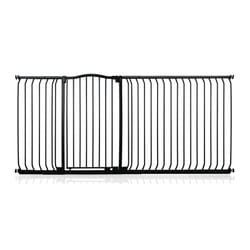 Safetots Extra Tall Curved Top Gate - Matt Black, 207cm - 216cm