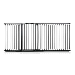Safetots Extra Tall Curved Top Gate - Matt Black, 216cm - 225cm