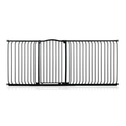 Safetots Extra Tall Curved Top Gate - Matt Black, 225cm - 234cm