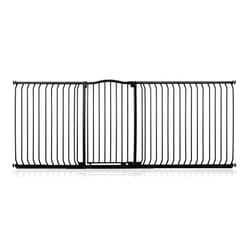 Safetots Extra Tall Curved Top Gate - Matt Black, 234cm - 243cm