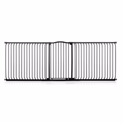 Safetots Extra Tall Curved Top Gate - Matt Black, 271cm - 280cm