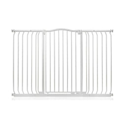 Safetots Extra Tall Curved Top Gate - Matt White, 143cm - 152cm